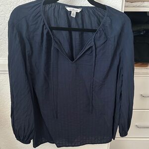 LL Bean Signature Midnight Blue Blouse